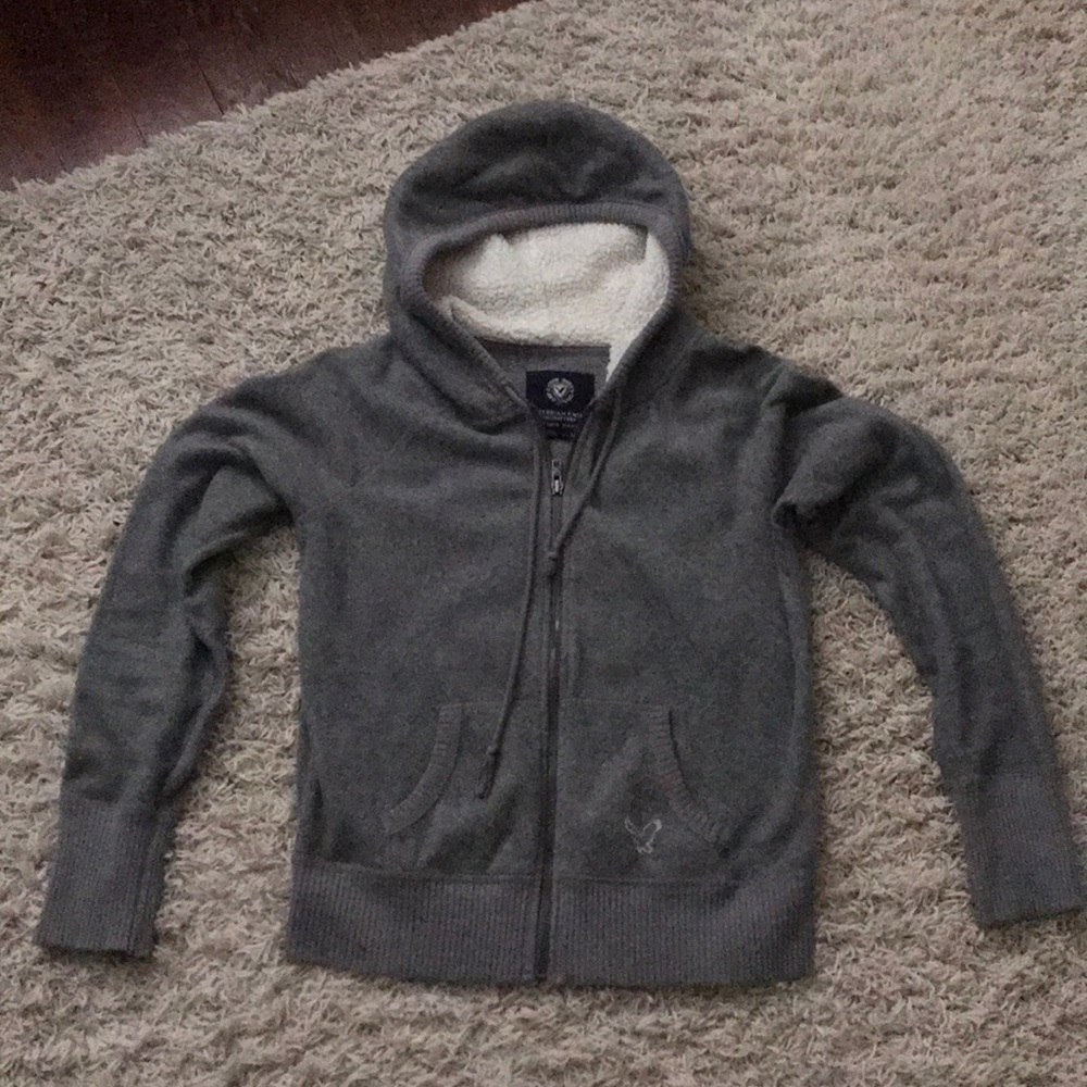 American Eagle Zip Up Fleece Hoodie